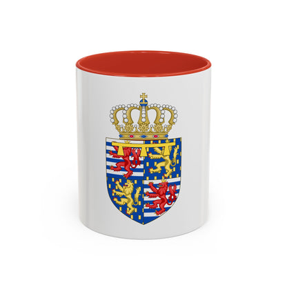 Lesser coat of arms of the Hereditary Grand Duke of Luxembourg (2000) - Accent Coffee Mug