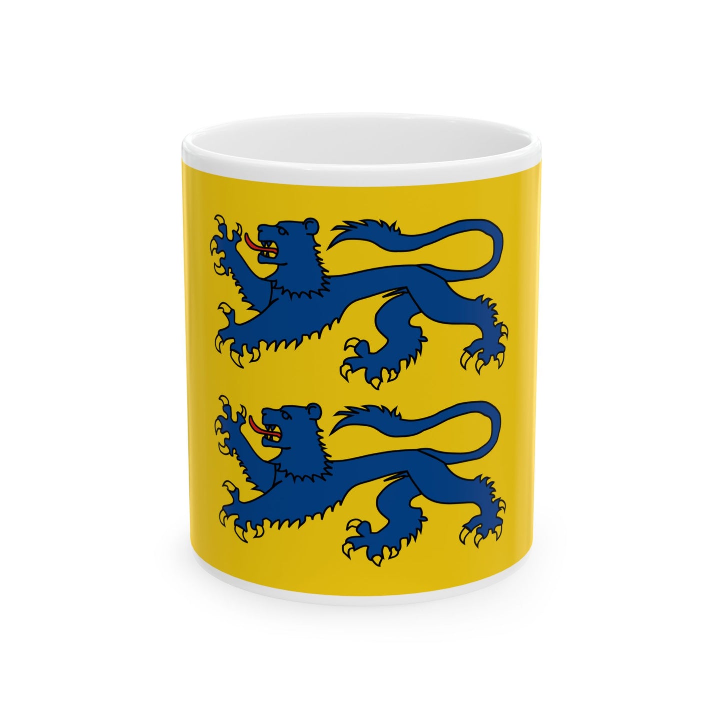 Bandera danesos Slesvig Sud (Germany) White Coffee Mug