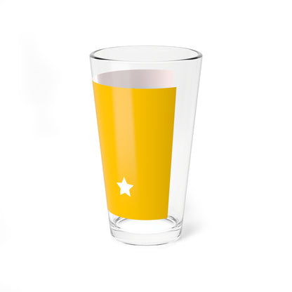 Flag of rear admiral of the Navy of Manchukuo 1932-1935 (China) Pint Glass 16oz