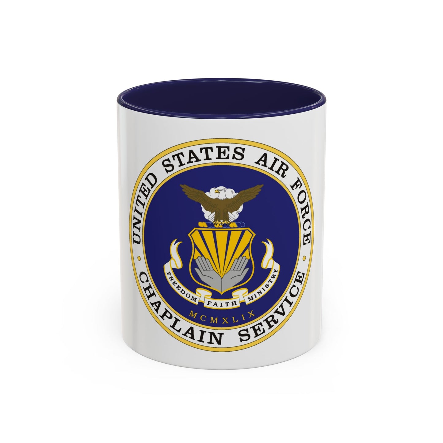 Air Force Chaplain Service (U.S. Air Force) Accent Coffee Mug