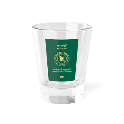 Bangladeshi E-Passport (Bangladesh) (Coat of Arms) Shot Glass 1.5oz