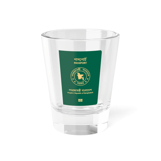 Bangladeshi E-Passport (Bangladesh) (Coat of Arms) Shot Glass 1.5oz