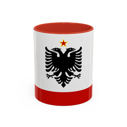 Naval Ensign of Albania 1958 to 1992 - Accent Coffee Mug