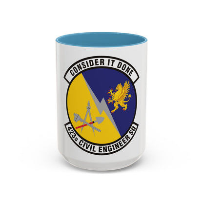 423d Civil Engineer Squadron (U.S. Air Force) Accent Coffee Mug