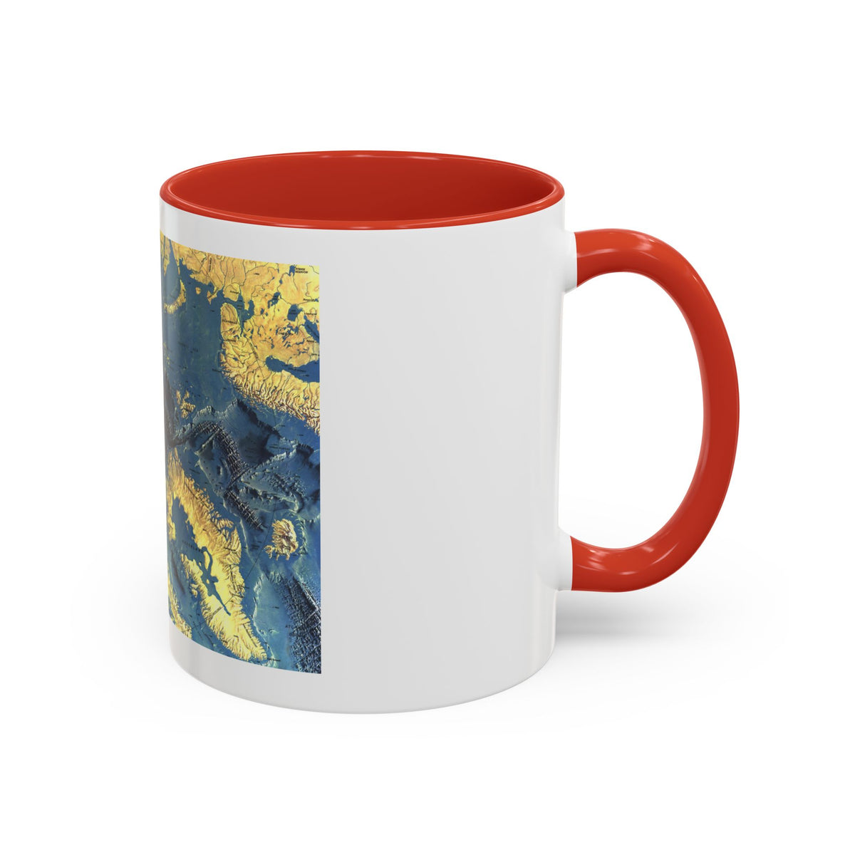 Arctic Ocean Floor (1971) (Map) Accent Coffee Mug
