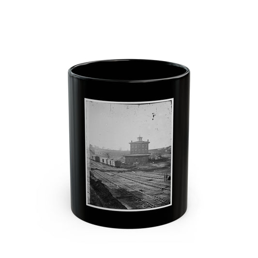 Atlanta, Georgia. Railroad Roundhouse (U.S. Civil War) Black Coffee Mug