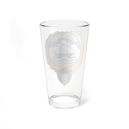 Emblem of Kuwait (Kuwait) (Coat of Arms) Pint Glass 16oz