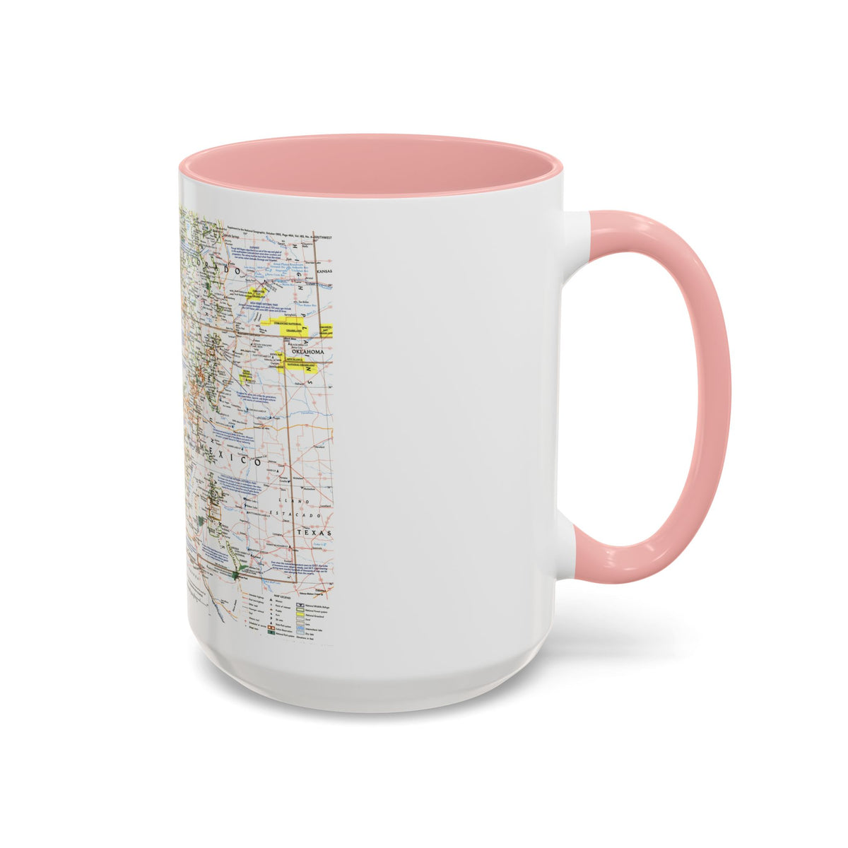 USA - Southwest (1992) (Map) Accent Coffee Mug