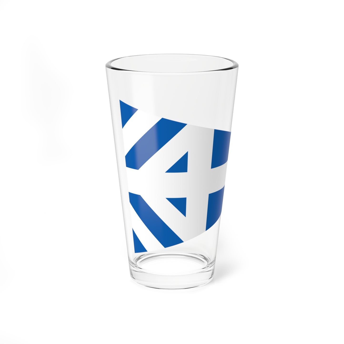 Greek Major Generals rank flag on board a navy vessel within his jurisdiction 1914 pattern (Greece) Pint Glass 16oz