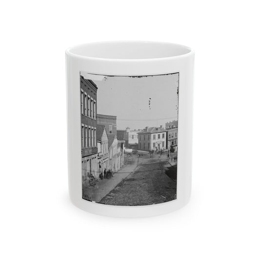 Atlanta, Georgia. View On Whitehall Street (U.S. Civil War) White Coffee Mug