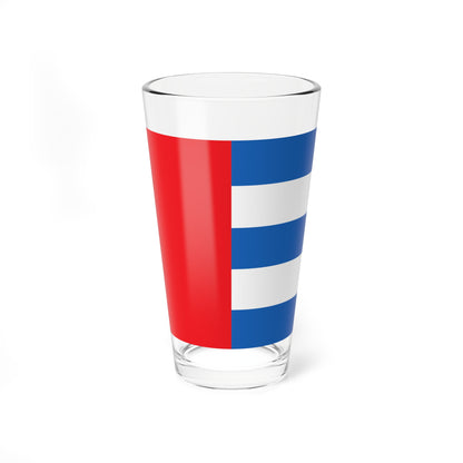 CHE Rhazuns Flag (Switzerland) Pint Glass 16oz