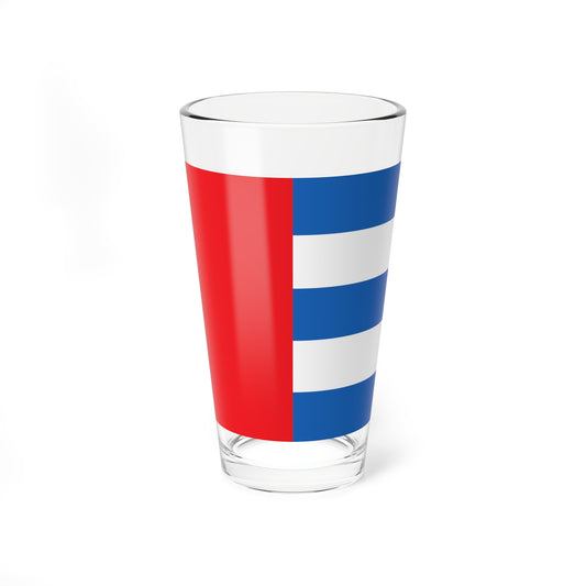 CHE Rhazuns Flag (Switzerland) Pint Glass 16oz