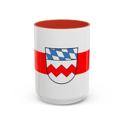 Flag of Dachau Germany - Accent Coffee Mug-15oz-Red-Go Mug Yourself