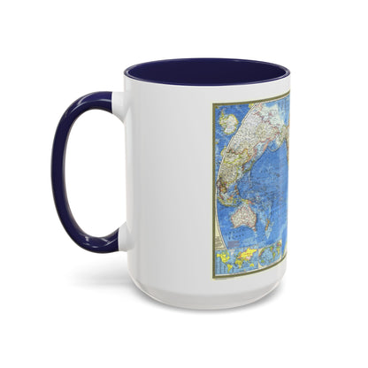 World Map (1970) (Map) Accent Coffee Mug