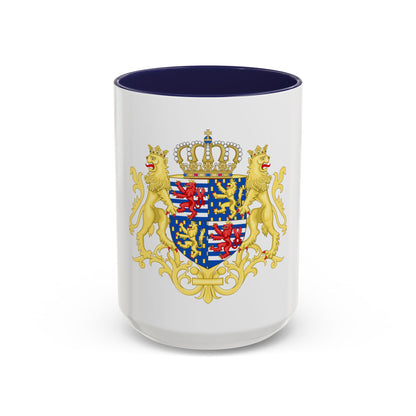 Middle coat of arms of the Grand Duke of Luxembourg (2000) - Accent Coffee Mug
