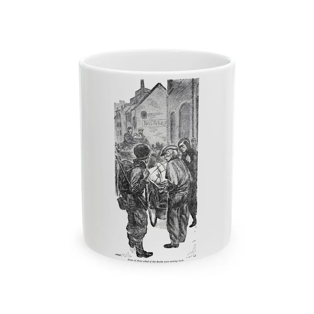 Combat Team, Blue Book Magazine, February 1948 - White Coffee Mug-11oz-Go Mug Yourself