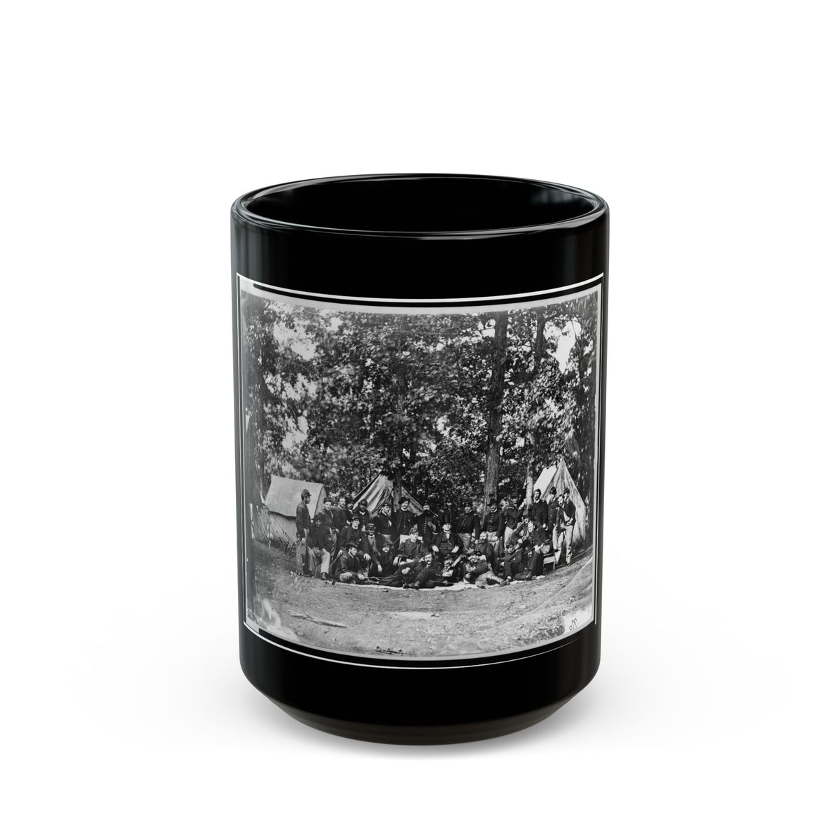 Officers Of U.S. Horse Artillery Brigade, Near Culpeper, Va., September, 1863 001 (U.S. Civil War) Black Coffee Mug