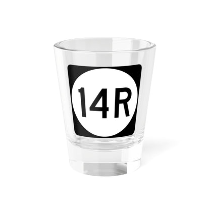PR tertiary 14R (Puerto Rico) (Road Sign) Shot Glass 1.5oz