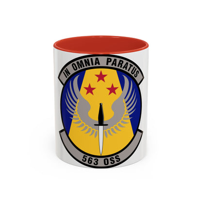 563d Operations Support Squadron (U.S. Air Force) Accent Coffee Mug