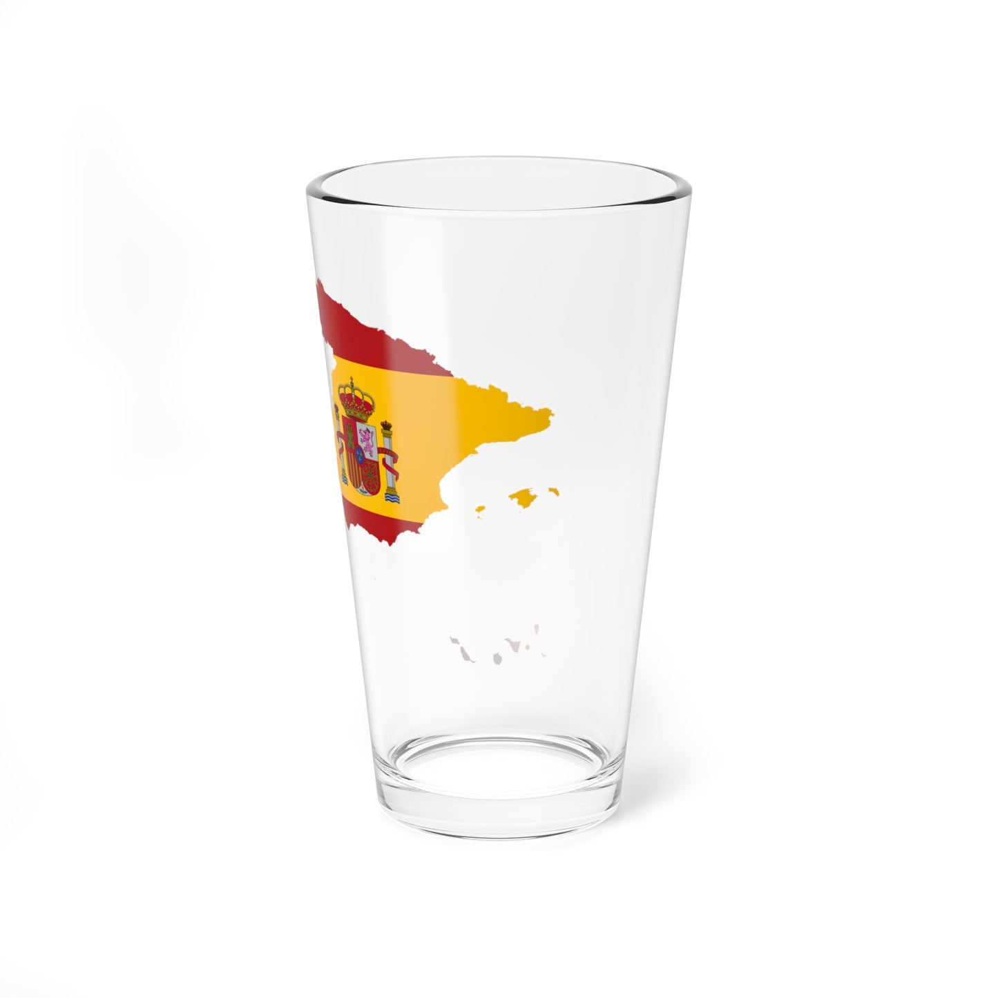 Flag Map Of Spain (Spain) Pint Glass 16oz