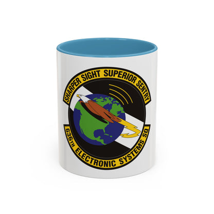 636th Electronic Systems Squadron (U.S. Air Force) Accent Coffee Mug