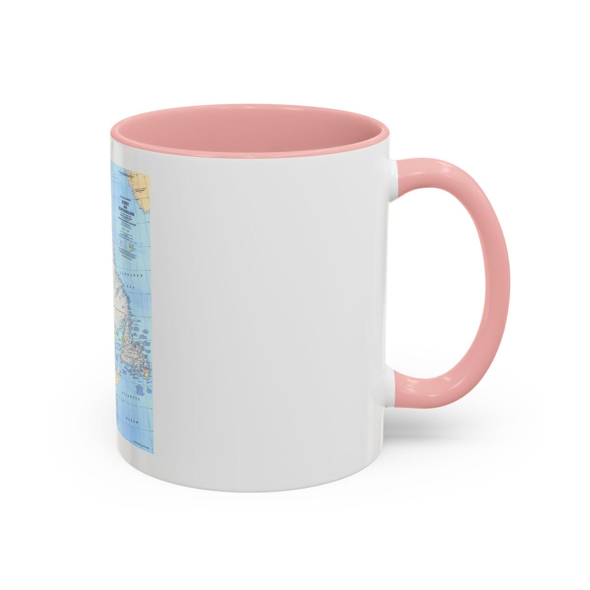 Canada - Quebec & Newfoundland (1980) (Map) Accent Coffee Mug
