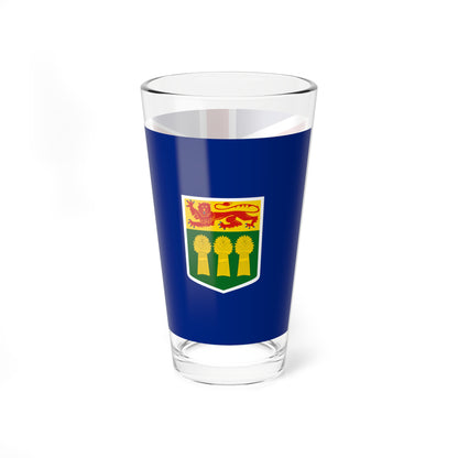 Hypothetical Saskatchewan Blue Ensign (Canada) Pint Glass 16oz
