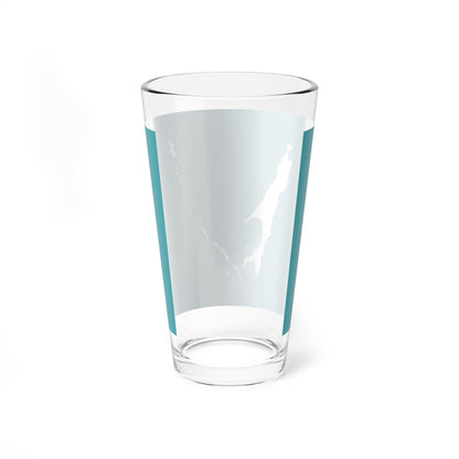 Flag of Sakhalin Oblast (Russia) Pint Glass 16oz