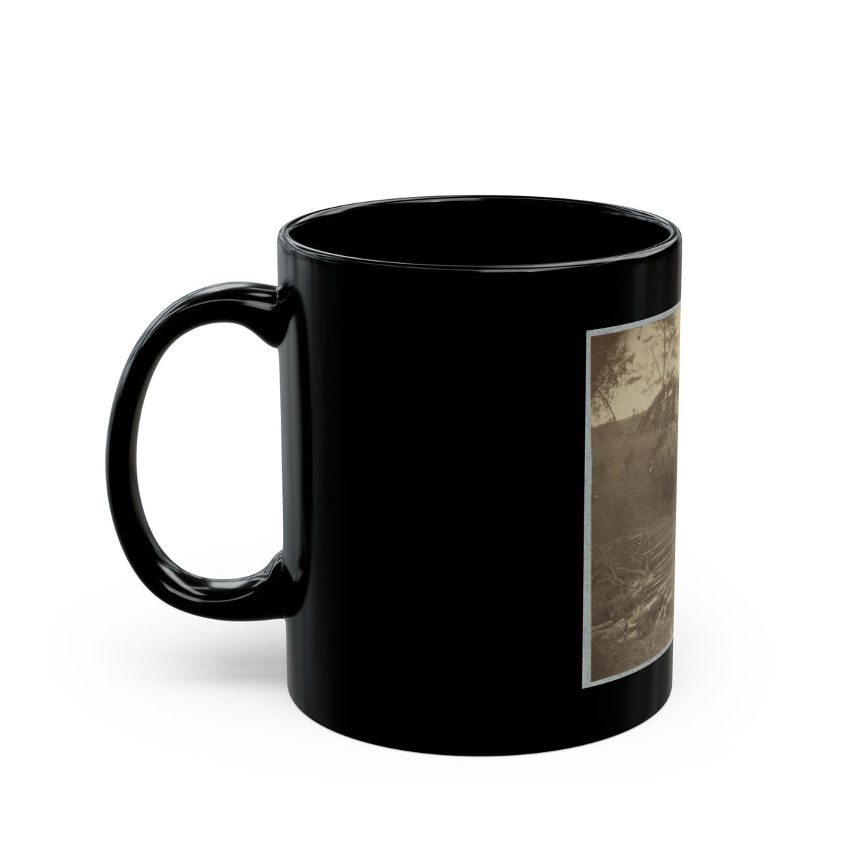 Pontoon Bridge (U.S. Civil War) Black Coffee Mug