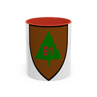 Tasse à café décorative de la 91e division d'infanterie américaine (armée américaine)