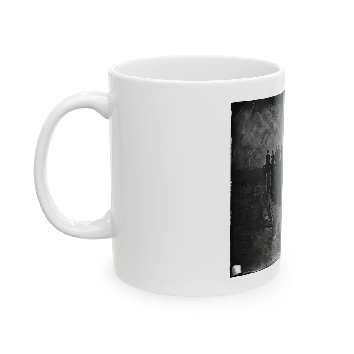 Manassas, Va. Men Of Co. C, 41st New York Infantry (U.S. Civil War) White Coffee Mug