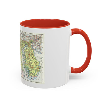 USA - Maryland, Delaware (1927) (Map) Accent Coffee Mug