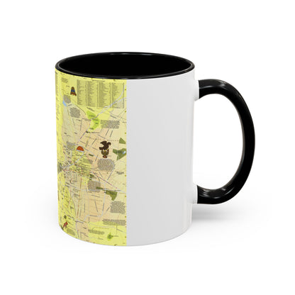 Central America - The Aztec World (1980) (Map) Accent Coffee Mug