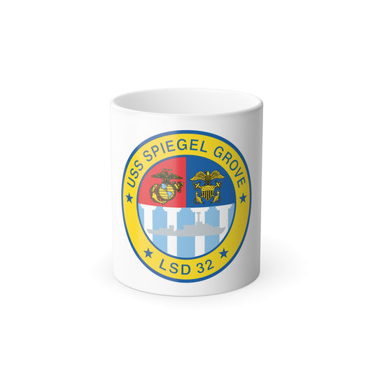 USS Spiegel Grove LSD 32 (U.S. Navy) Color Changing Mug 11oz