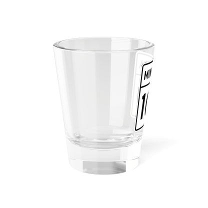 MN-100 1948 (Minnesota) (Road Sign) Shot Glass 1.5oz