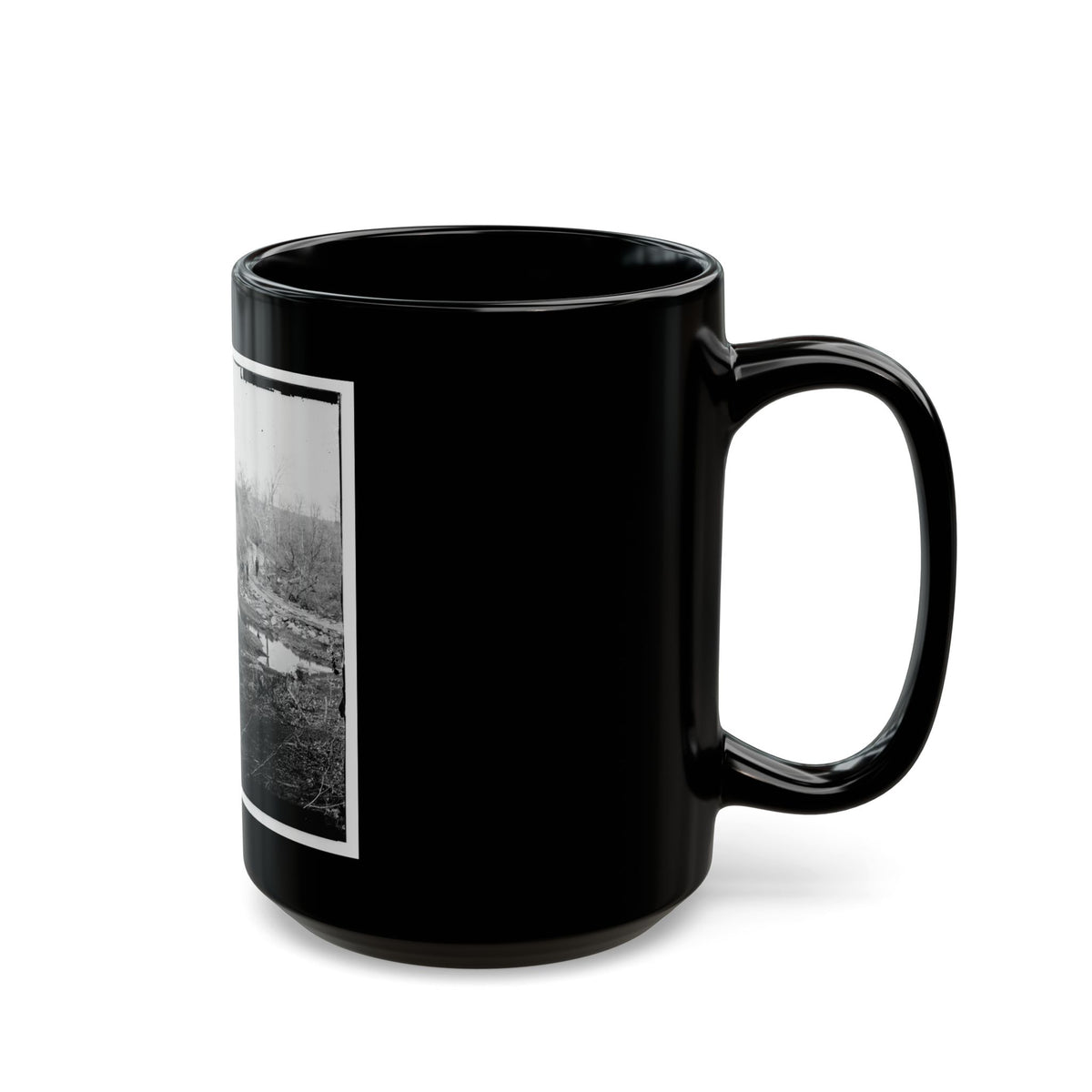 Cub Run, Va.  View With Destroyed Bridge (U.S. Civil War) Black Coffee Mug