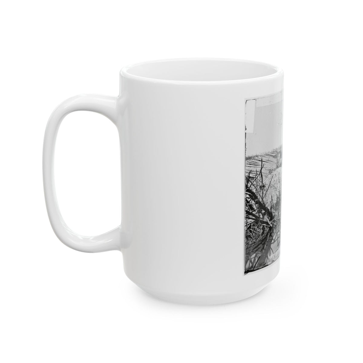 Petersburg, Va. Chevaux-De-Frise In Front Of Fort Sedgwick (U.S. Civil War) White Coffee Mug