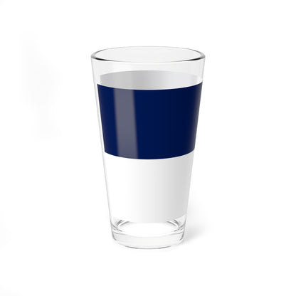 Flag dark blue 19x10 (China) Pint Glass 16oz