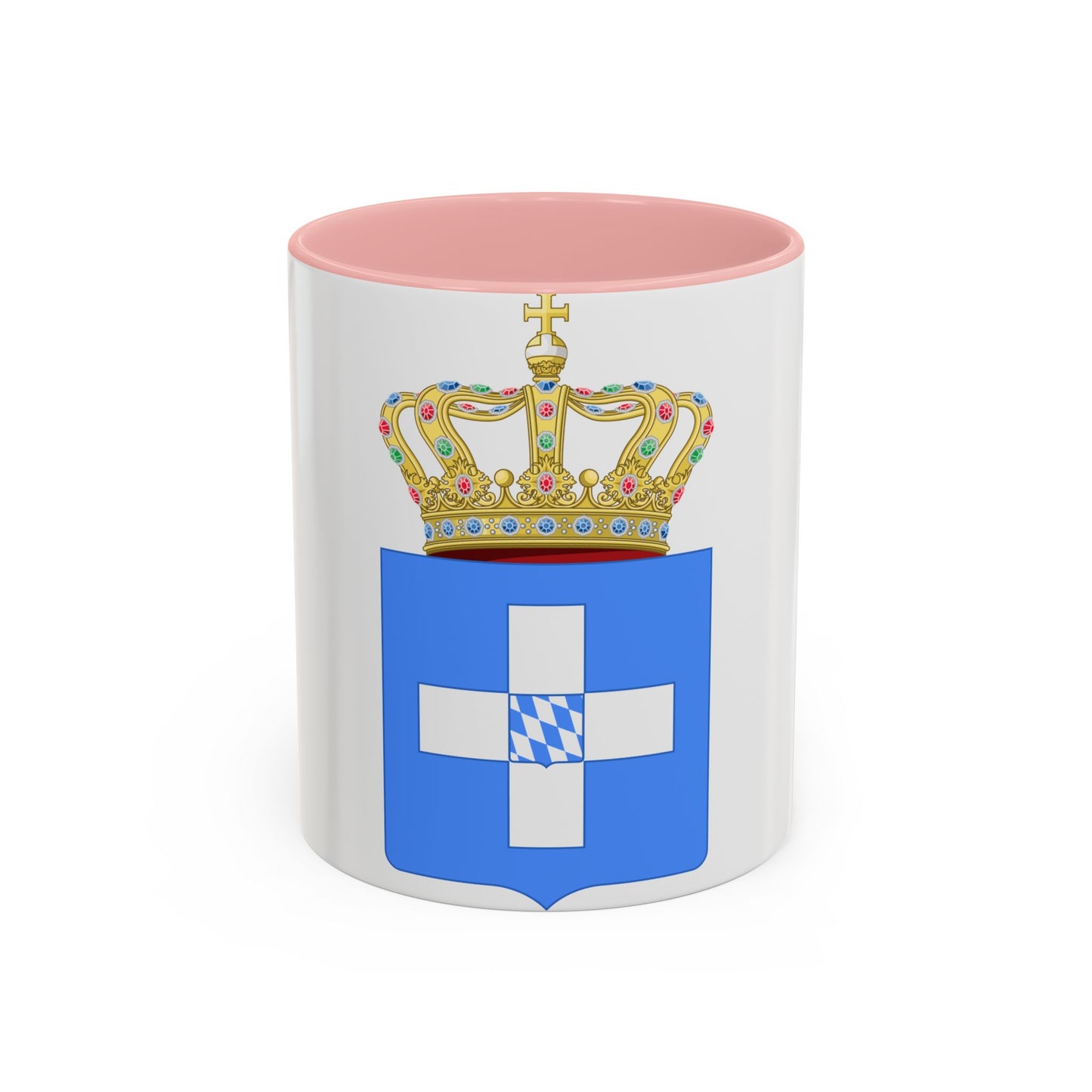 Lesser Coat of Arms of Greece (Wittelsbach) - Accent Coffee Mug