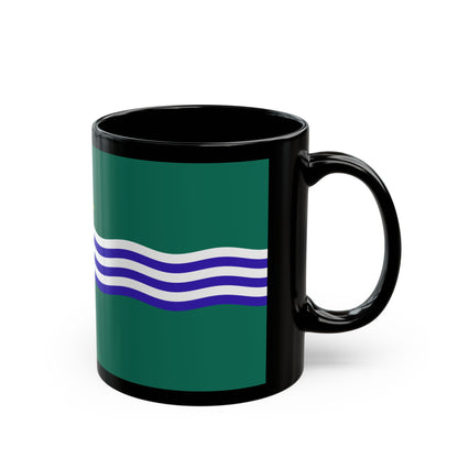 Flag of Peterborough Ontario Canada - Black Coffee Mug-Go Mug Yourself