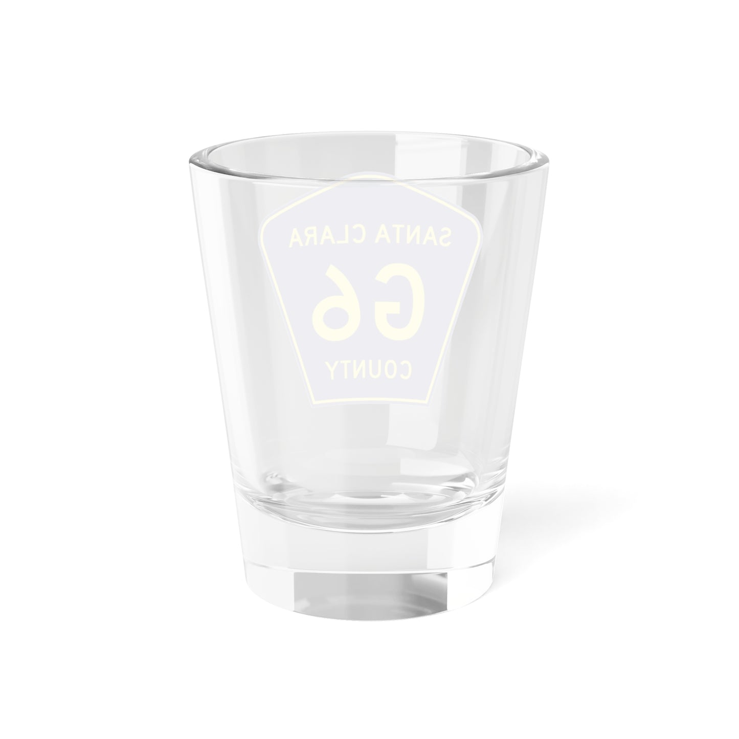 Santa Clara County G6 (California) (Road Sign) Shot Glass 1.5oz
