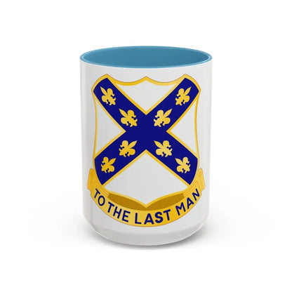 133rd Engineer Battalion (U.S. Army) Accent Coffee Mug 15oz Light Blue - Go Mug Yourself
