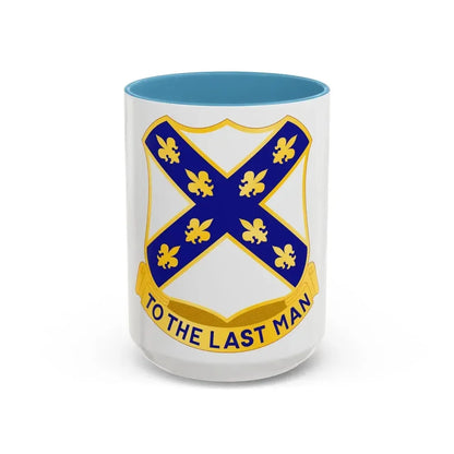 133rd Engineer Battalion (U.S. Army) Accent Coffee Mug 15oz Light Blue - Go Mug Yourself