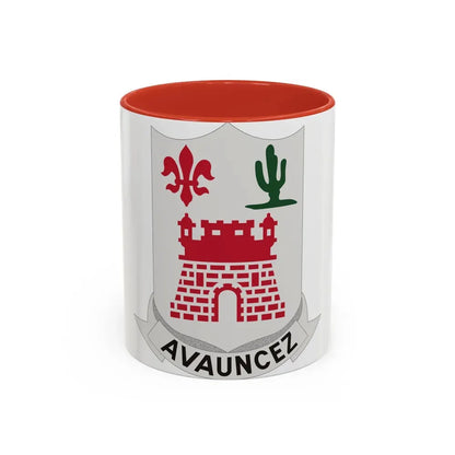 133rd Infantry Regiment (U.S. Army) Accent Coffee Mug 11oz Red - Go Mug Yourself