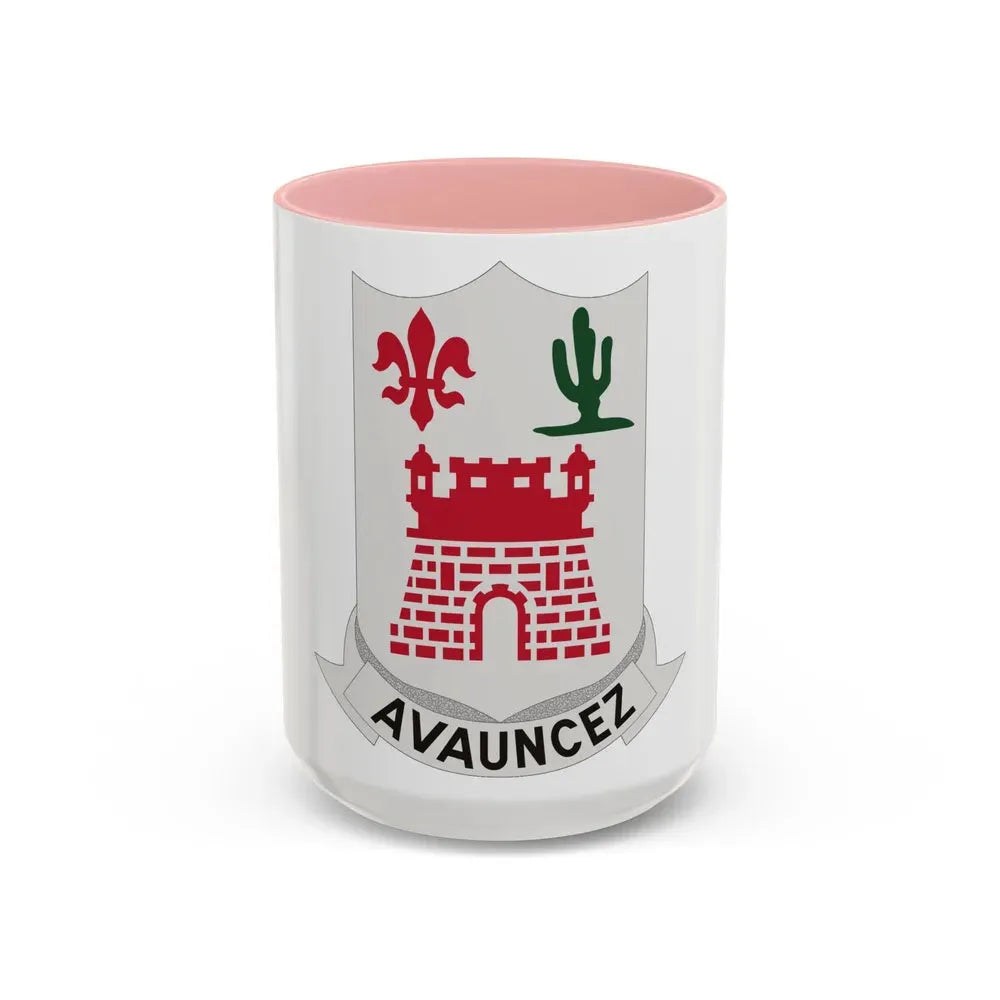 133rd Infantry Regiment (U.S. Army) Accent Coffee Mug 15oz Pink - Go Mug Yourself