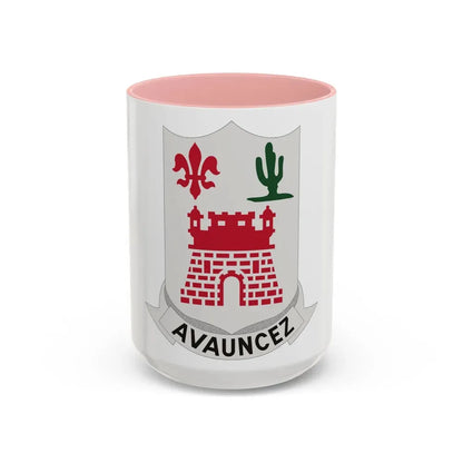 133rd Infantry Regiment (U.S. Army) Accent Coffee Mug 15oz Pink - Go Mug Yourself