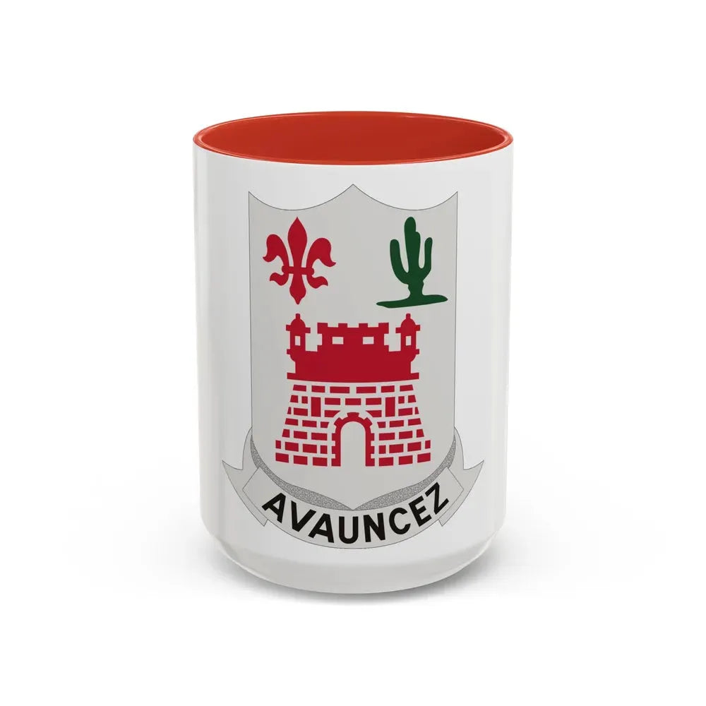 133rd Infantry Regiment (U.S. Army) Accent Coffee Mug 15oz Red - Go Mug Yourself