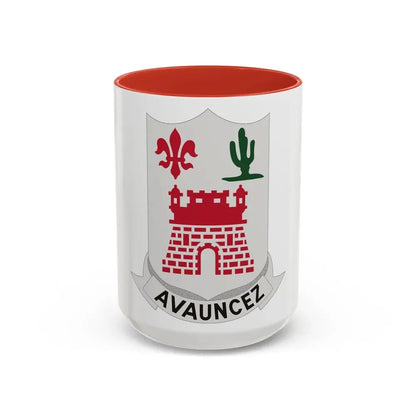 133rd Infantry Regiment (U.S. Army) Accent Coffee Mug 15oz Red - Go Mug Yourself