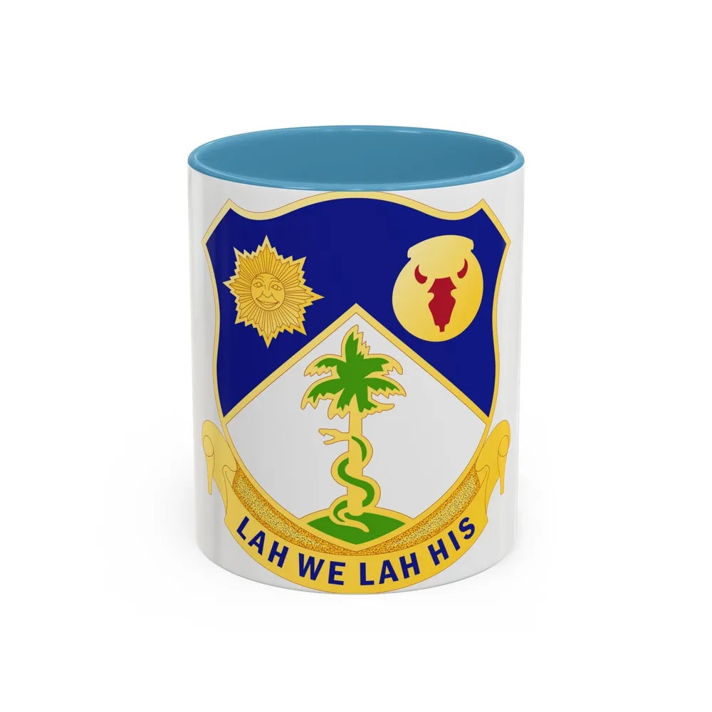 134 Cavalry Regiment (U.S. Army) Accent Coffee Mug-11oz-Light Blue-Go Mug Yourself