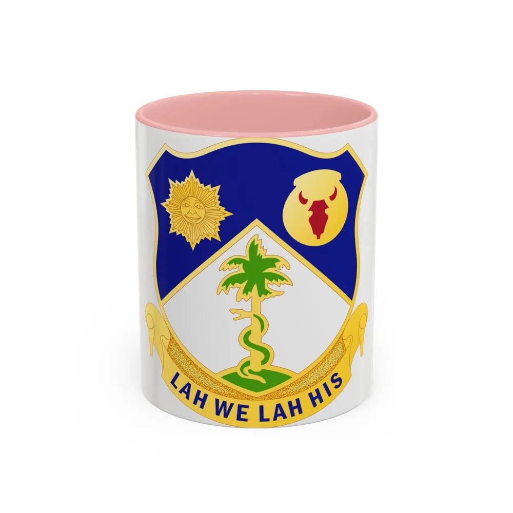 134 Cavalry Regiment (U.S. Army) Accent Coffee Mug-11oz-Pink-Go Mug Yourself